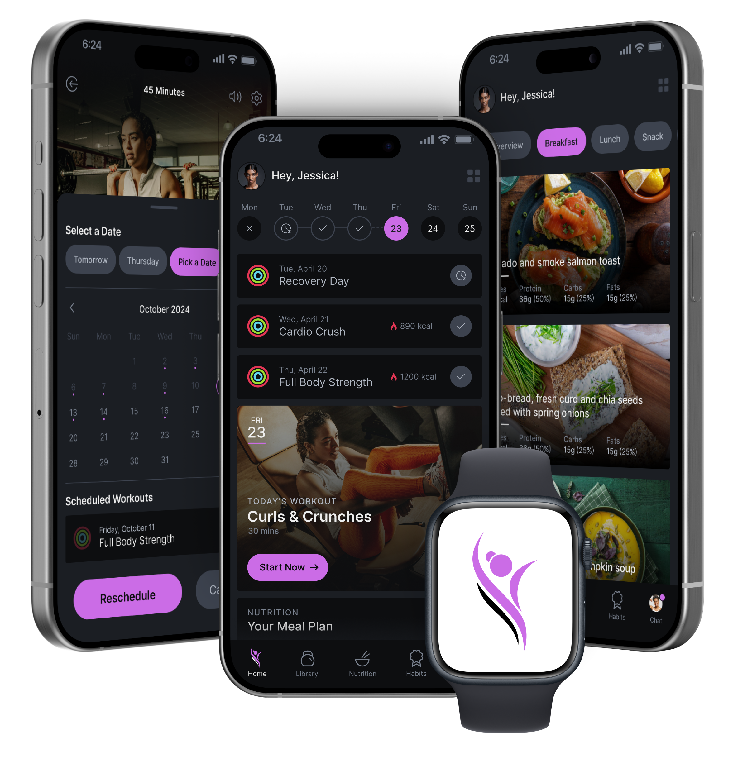 The Fit Mom of 7 app on iPhone and Apple Watch
